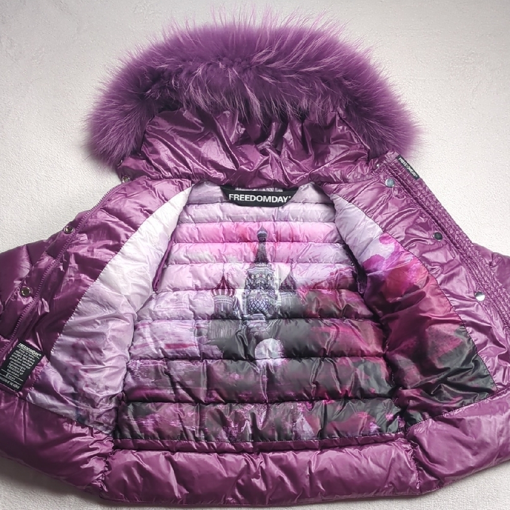 Freedomday Ecodown Gladys Amethyst Down Jacket Girls Size 6